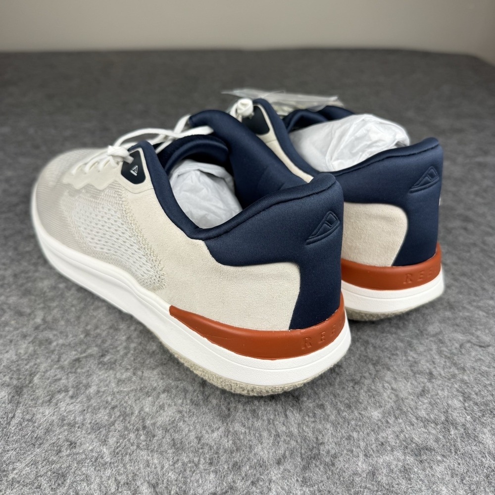 REEF BRAND NEW Shoreline Del Mar Shoes Tan White Navy Red Men's Size 13 - Picture 3 of 9